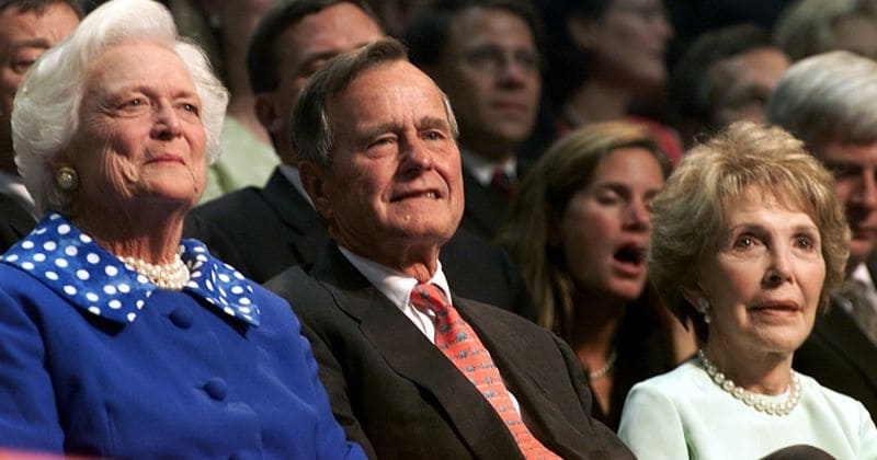 Nancy Reagan was envious of Barbara Bush's confidence since she refused to wear makeup