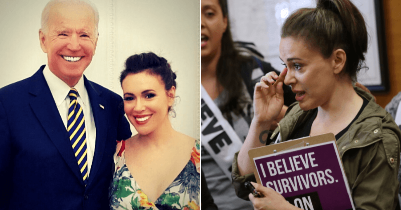 #MeToo spearhead Alyssa Milano under fire for supporting former VP Joe Biden over misconduct allegations