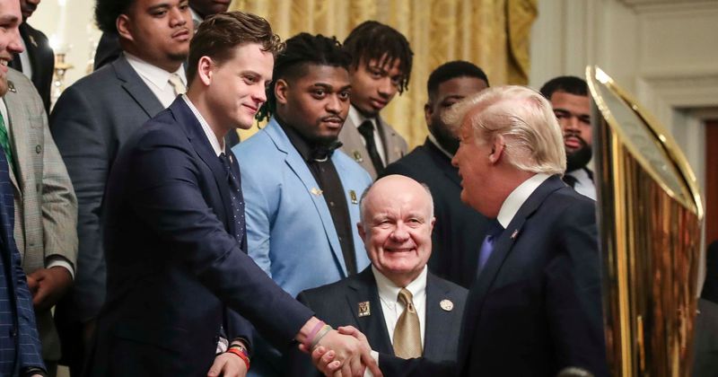 LSU quarterback Joe Burrow praises Trump after team’s visit to the White House: 'He showed so much love'