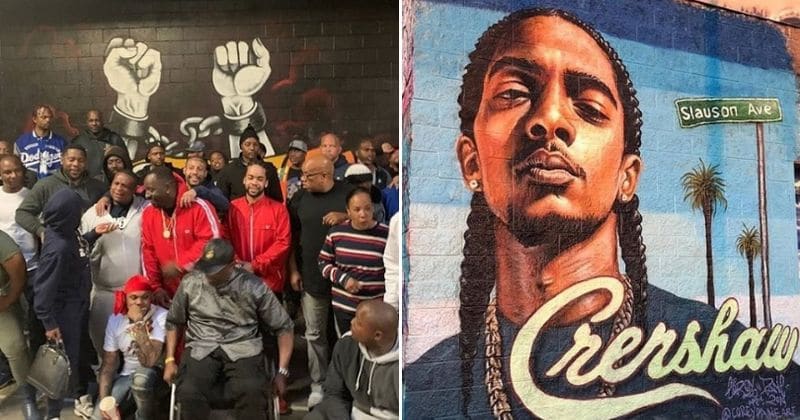 Nipsey Hussle's death prompts rival LA gangs to come together and march for peace