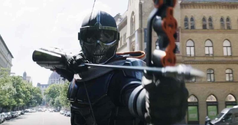 'Black Widow': Topps reveals full look of Taskmaster's suit on Twitter, fans slam the mask and cape redesign