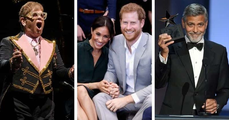 George Clooney, Elton John are fighting over who'll be Meghan and Harry's 'go-to celeb' when they're in LA