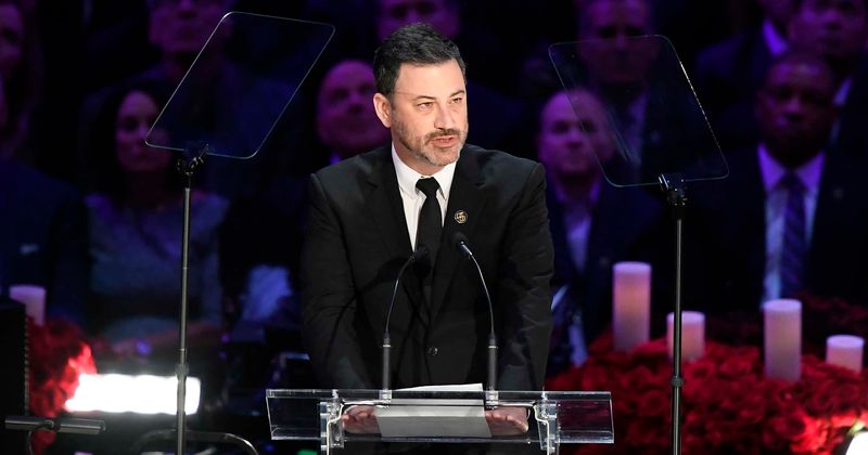Kobe Bryant memorial: Jimmy Kimmel’s tearful tribute details Kobe’s charity work and Mamba Foundation