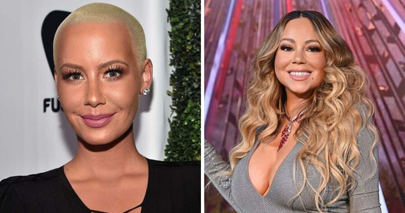 Amber Rose slammed for boasting about skin color in photo with Mariah Carey: 'When you’re both light-skinned'