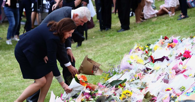 Rowan Baxter: Wife and three young children burned alive by killer father laid to rest in single coffin