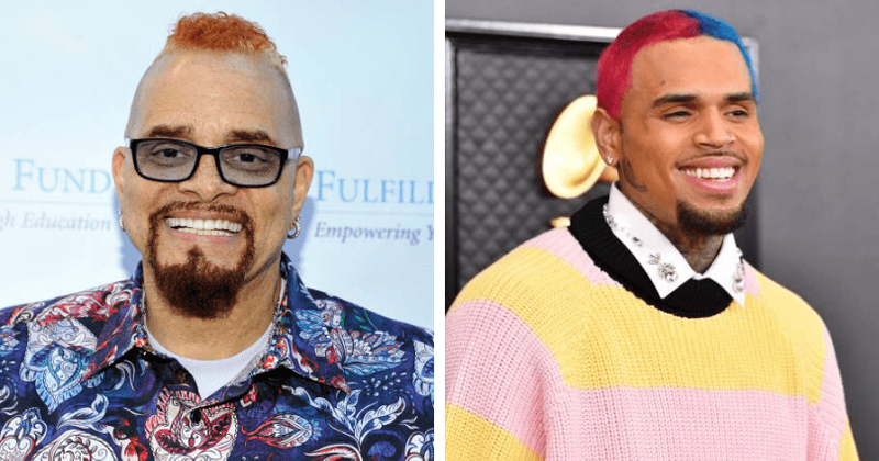 Sinbad and Chris Brown joke about being 'dark white', fans say the comedian should 'shut the hell up'