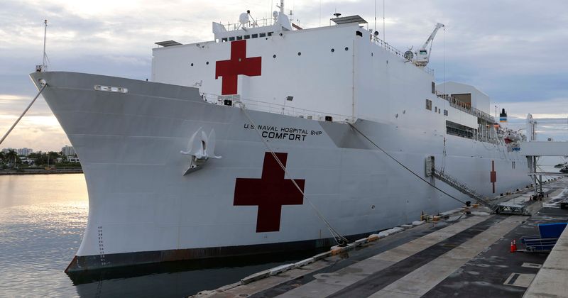 USNS Comfort slammed as a joke after only 20 non-coronavirus patients taken by medical ship supposed to help NYC