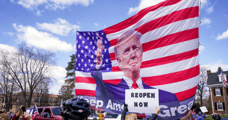 'Lockdown Rebellion' gathers steam as protesters defy stay-at-home orders to back Trump's call to 'liberate' states