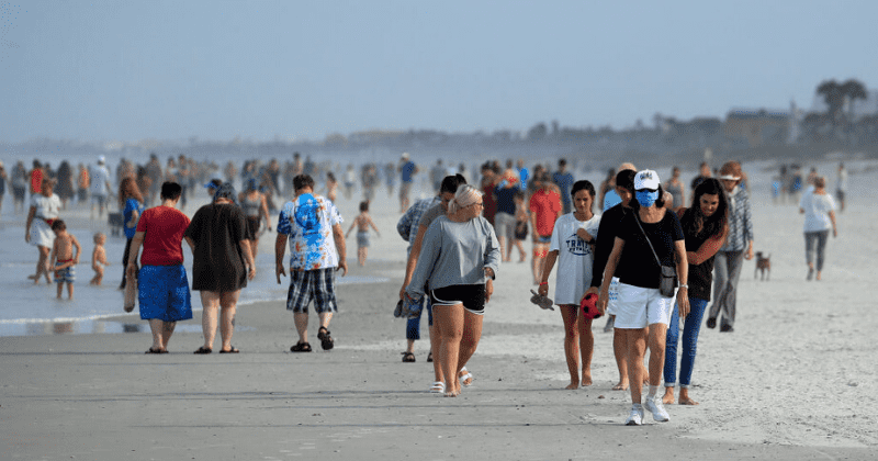 #FloridaMorons trends as people swarm reopened Florida beaches, defy social distancing amid rising COVID-19 cases