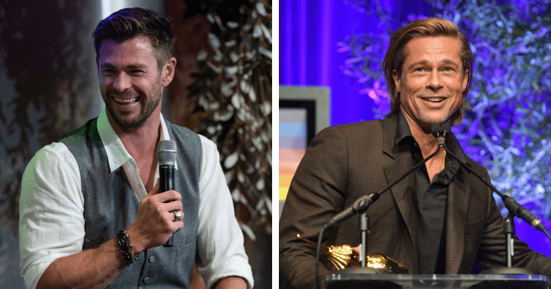 Chris Hemsworth was so starstruck when he met Brad Pitt that he went for a hug instead of a handshake