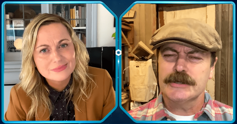 'A Parks and Recreation Special' Preview: Leslie Knope and Ron Swanson discuss 'venison jerky' amid quarantine