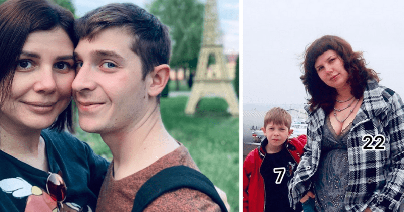 Woman marrying stepson after she was caught sleeping with him posts picture with him aged 7, gets slammed