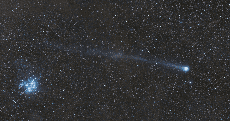 Newly-discovered Comet SWAN is now visible to the naked eye after making its closest pass to the Earth