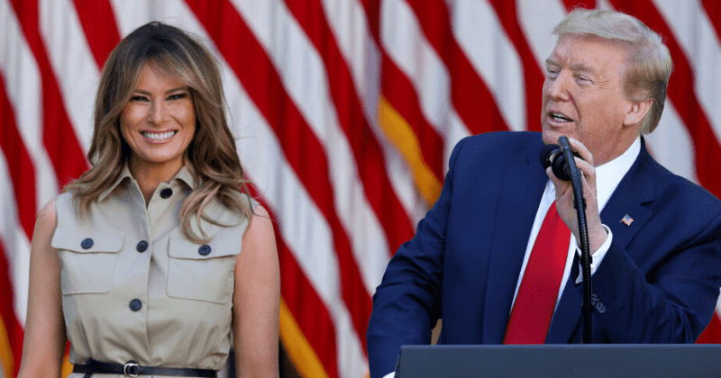 Melania Trump ditches mask at meeting with Girl Scouts after urging Americans to follow CDC guidelines