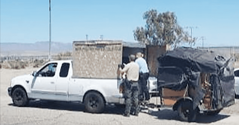 California aunt nabbed carrying five children in wooden box on drug truck without water or AC in 100 degree heat