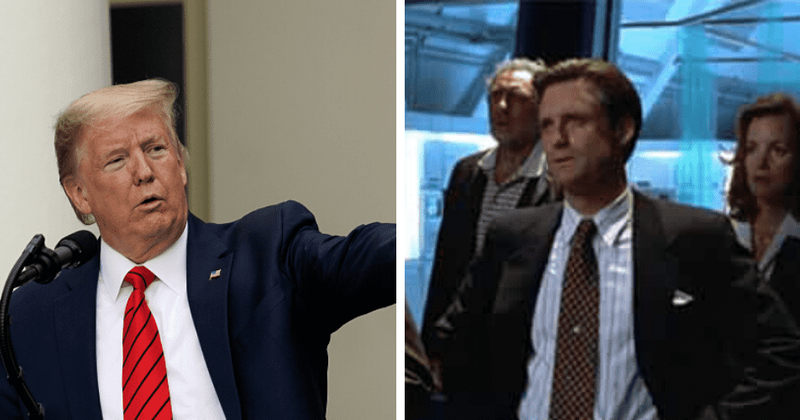 Donald Trump shares manipulated video of him giving Bill Pullman's iconic 'Independence Day' speech