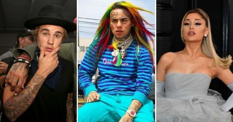 Ariana Grande, Justin Bieber slam Tekashi 6ix9ine for claiming they bought their Billboard No. 1 spot