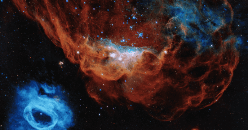 Hubble captures stunning image of star birth nicknamed 'Cosmic Reef' marking the telescope's 30 years in space