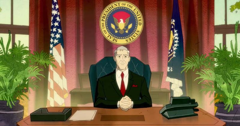 'Harley Quinn': The president's file on Harley is filled with Easter eggs listing all her greatest hits