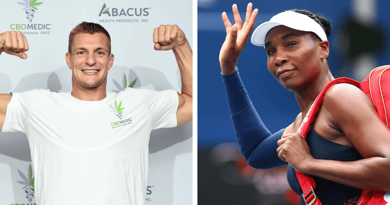 Rob Gronkowski and Venus Williams tell James Corden they enjoyed filming dangerous stunts on 'Game On!'