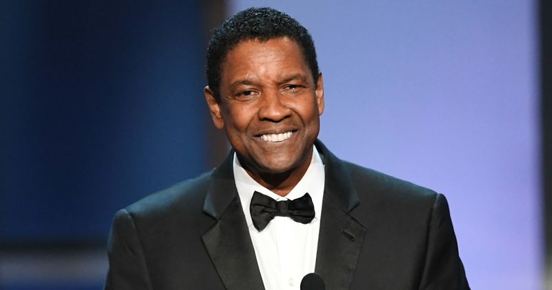 Denzel Washington helps distressed homeless man in peril from oncoming traffic, comforts him and gets him food