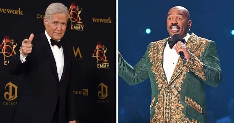 'Celebrity Family Feud': Steve Harvey says Alex Trebek hasn't cracked a joke ever, viewers say he's no different
