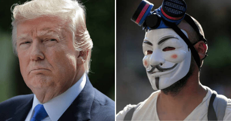 Anonymous had launched 'total war' on Trump in 2016 that sparked infighting and made them disappear for 4 years
