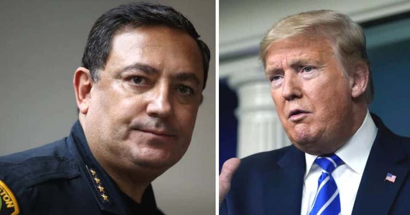 George Floyd: Houston top cop tells Trump to shut up after he suggests using force to 'dominate' protesters