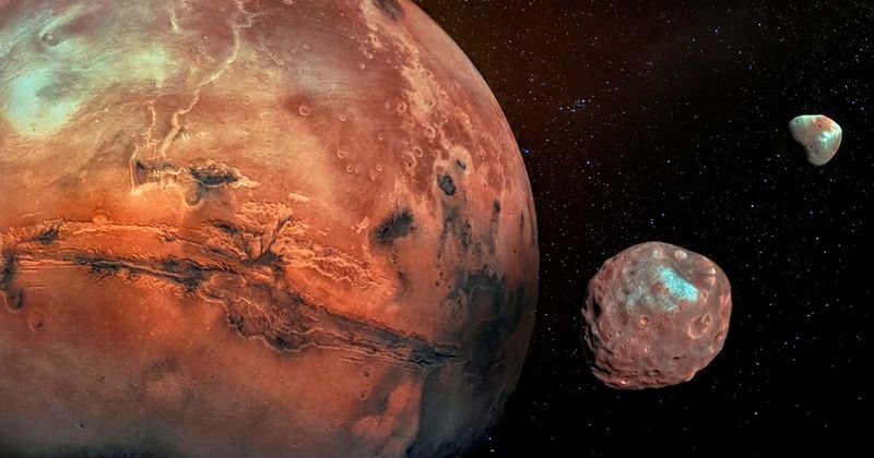Mars had a bigger moon that formed a ring around the Red Planet billions of years ago, suggests new evidence