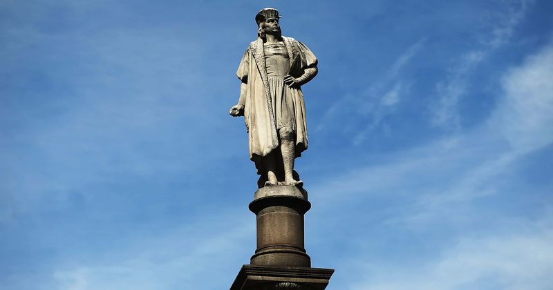 George Floyd protests: Demonstrators topple statue of Christopher Columbus in Byrd Park, throw it into lake