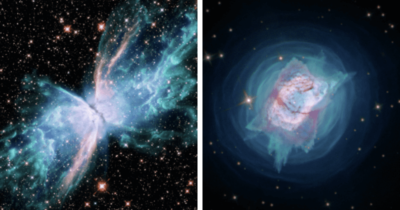 Hubble captures ‘crazy fireworks’ resulting from violent and chaotic deaths of two stars in stunning detail