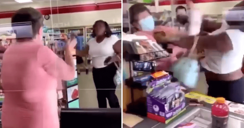Sacramento 'Karen' gets punched in the face after repeatedly calling a black woman the N-word