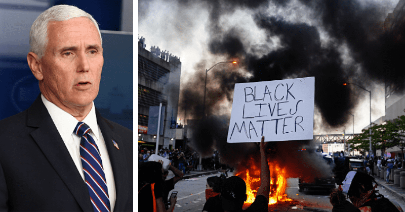 Mike Pence refuses to say Black Lives Matter yet again, calls movement 'political agenda of the radical left'