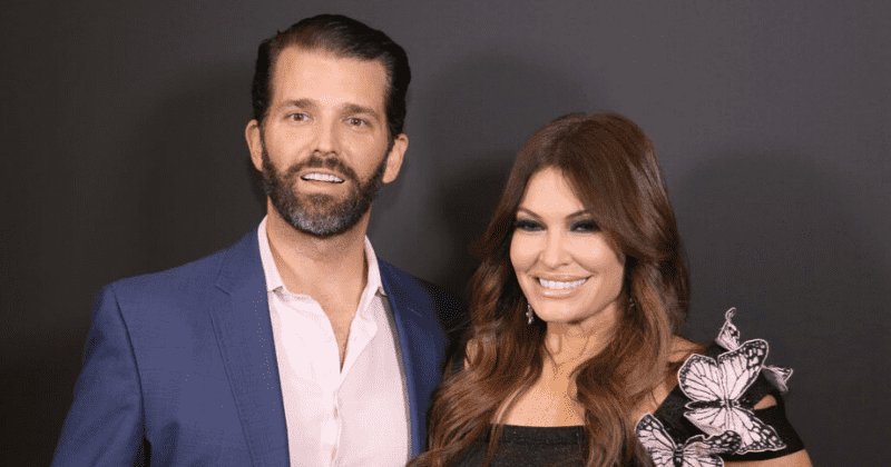 Donald Trump Jr and Kimberly Guilfoyle go maskless at packed Hamptons party as if 'Covid-19 never happened'