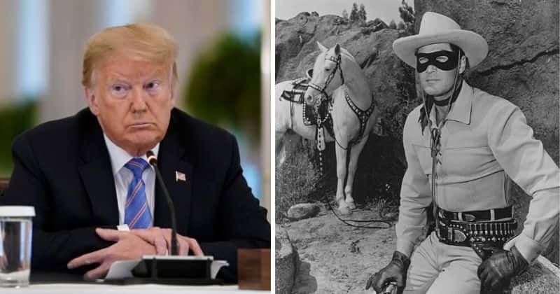 Wearing it wrong? Trump claims he looks like Lone Ranger in mask, Angry Internet says ‘he was a Black man’