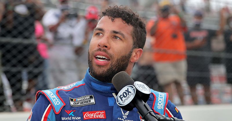 Bubba Wallace was called racial slur on racetrack at age 14, cops pulled him over due to expensive car: Family