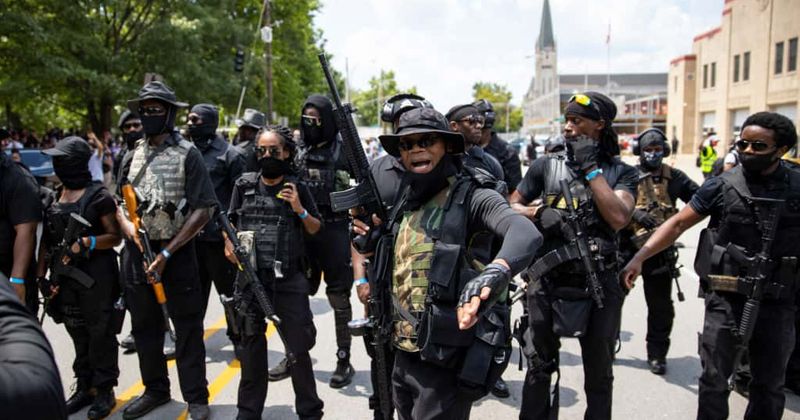 Three Black militia NFAC members accidentally shot by fellow protester during Breonna Taylor march in Kentucky