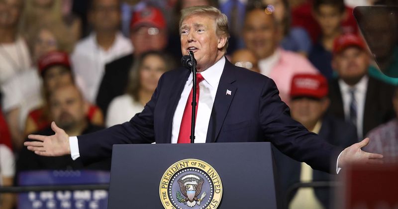 Trump mocked for 'pathetically small crowd' at Tampa tarmac rally: 'Many tens of people'