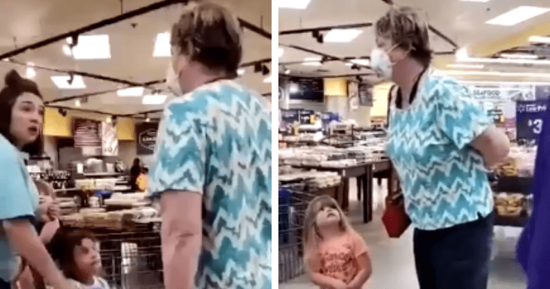 Elderly Georgia woman wishes death on mother and her 3 kids for not wearing masks inside Walmart in viral video