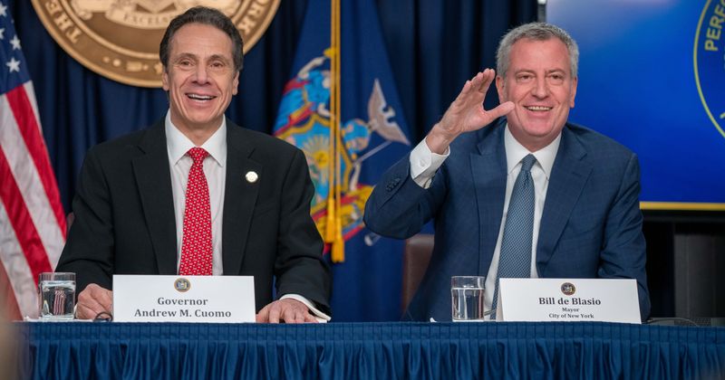Governor Cuomo woos rich New York City residents to return, Mayor de Blasio says they should be taxed more