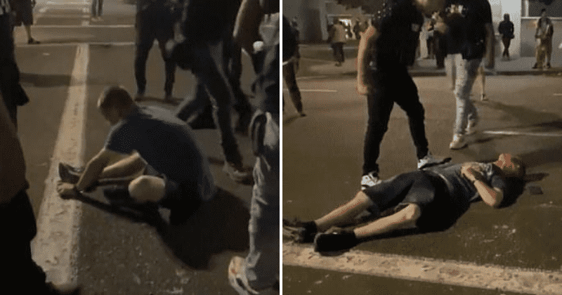 Portland 'protesters' knock man out with kicks, leave him bleeding after he tries to help woman in viral videos