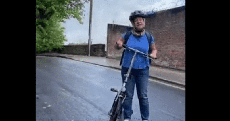 Video shows angry Black driver calling cyclist racist after she accuses him of stealing his own car