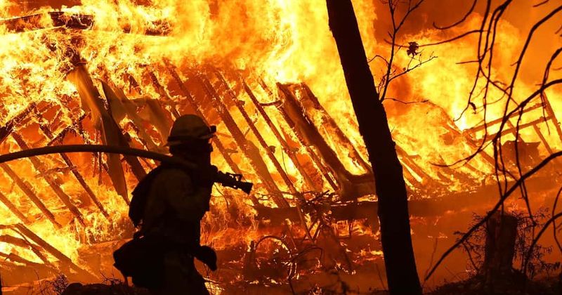 California wildfires burn over 1M acres, displace 100K people and kill 7 as authorities scramble to put out blazes
