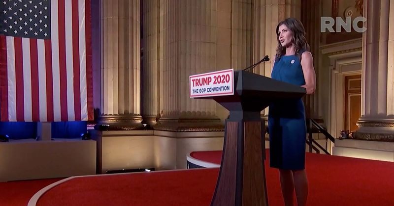 RNC 2020: Will Kristi Noem be the 'first female US president'? The Internet certainly thinks so after Gov sparkles