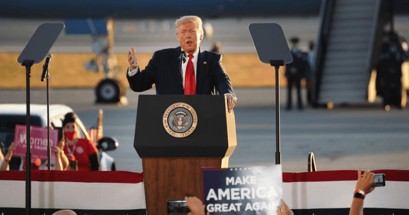 #TrumpIsNotWell trends after POTUS almost falls during New Hampshire rally: 'He's gradually losing control'