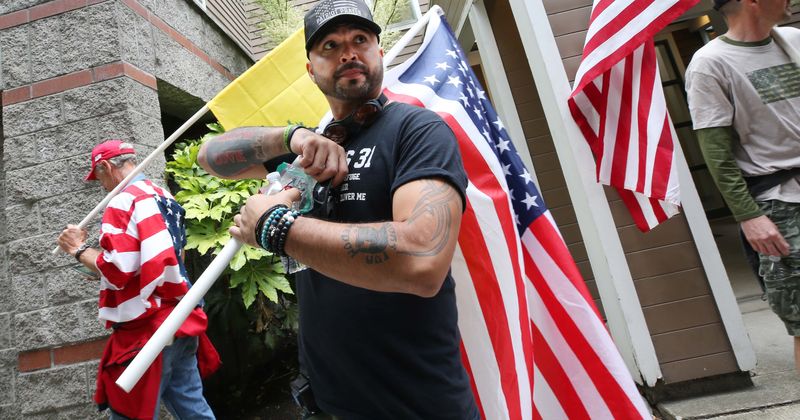Who is Joey Gibson, why are Portland BLM protesters chasing him out while cops offer him security?