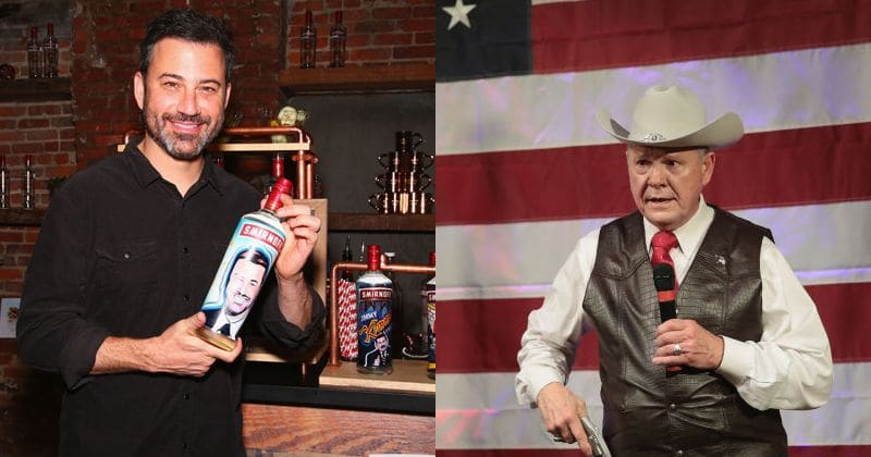 Jimmey Kimmel and Roy Moore war over Twitter on a campaign stunt