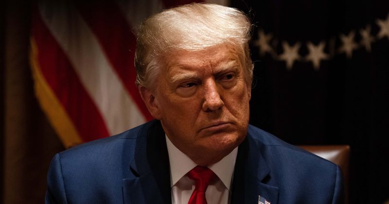 Trump retweets video of Portland protester’s legs on fire set to ‘Footloose’ as he frantically runs in panic