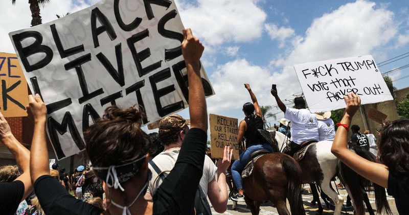 Protesters chant 'hope they die' outside hospital where deputies injured in Compton shooting remain critical