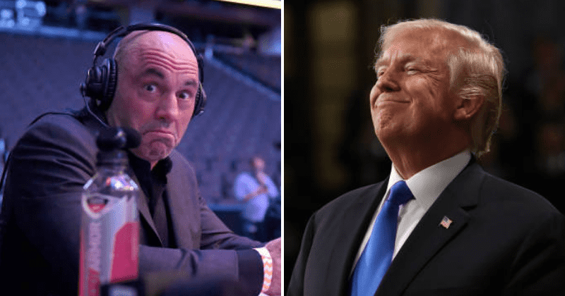 Joe Rogan hums 'Devil wears a suit and tie' after Trump accepts his offer to moderate 2020 debate with Biden